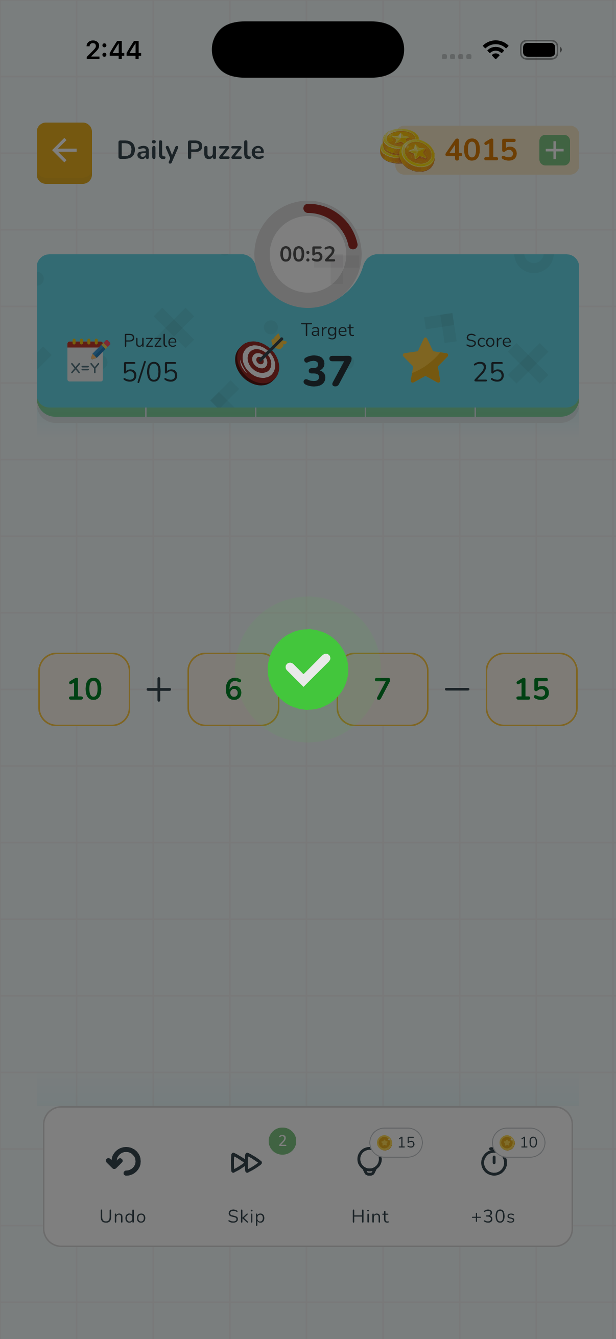 Daily puzzle mode